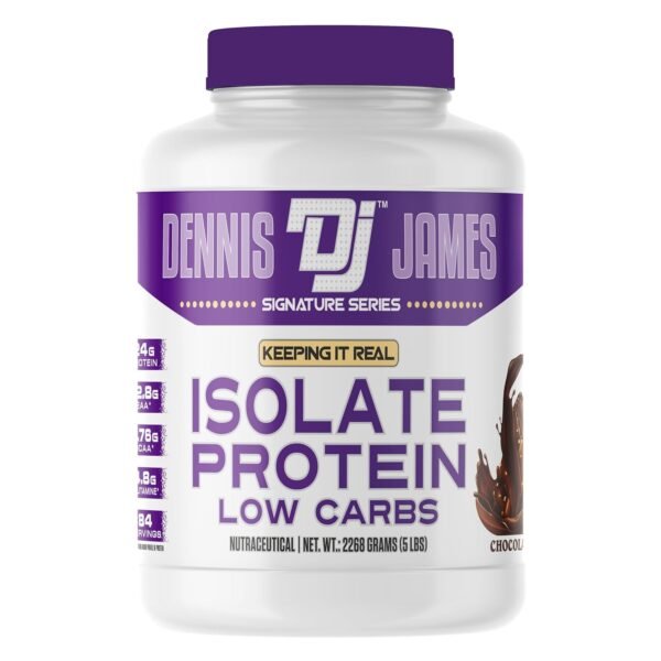 Dennis James Signature Series Isolate Protein, 2.27 kg (5 lb), Chocolate