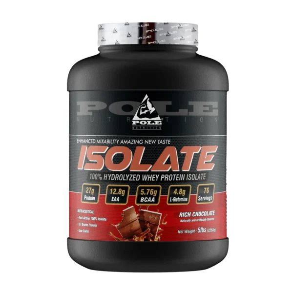 Pole Nutrition Isolate Protein, 5Lbs, 76 Servings, Chocolate